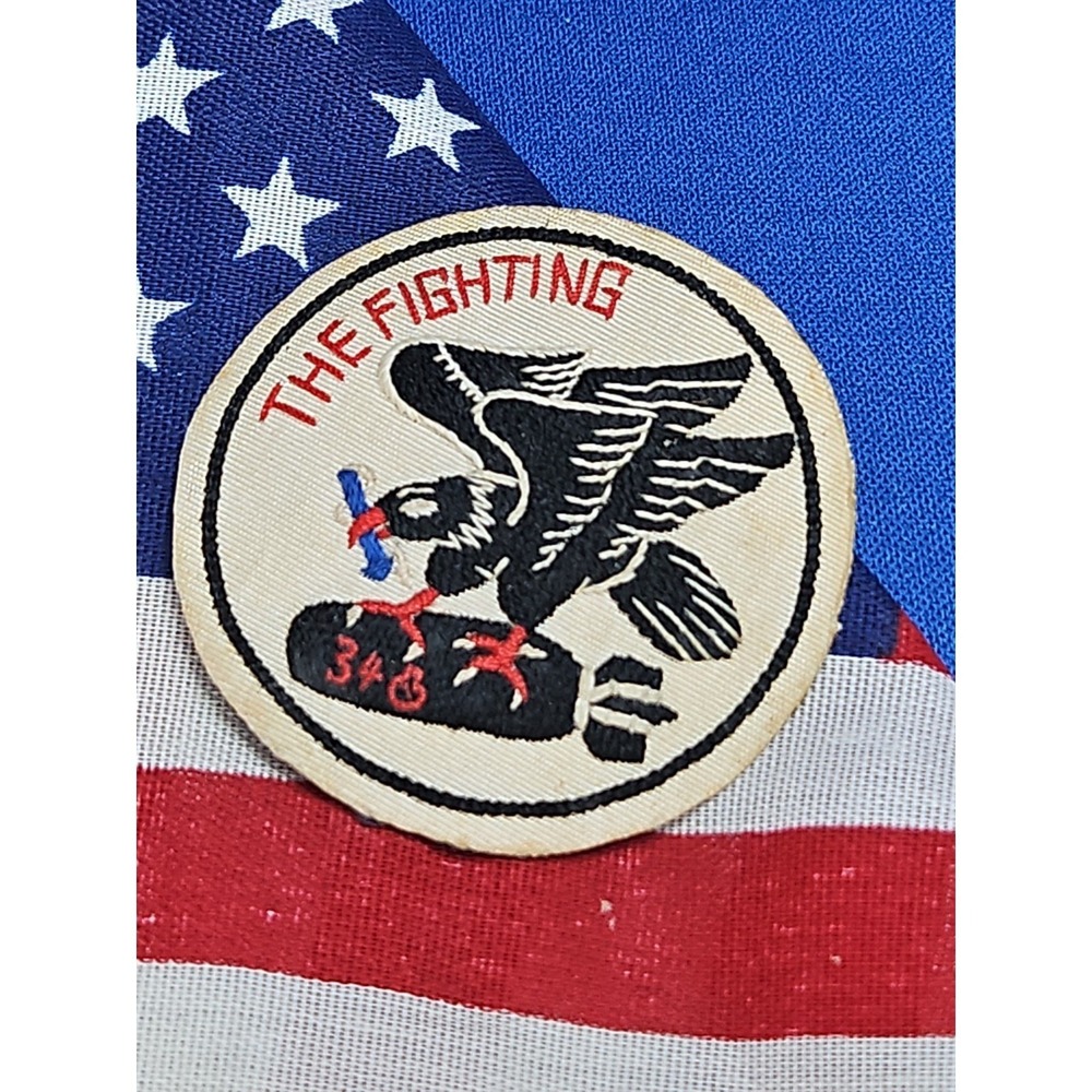WWII The Fighting 345th Bombers Squadron Patch US Army Air Force Hand Stitched